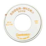 imagen de Chemtronics Soder-Wick #50 Rosin Flux Core Desoldering Braid - Yellow - 0.06 in x 100 ft