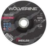 imagen de Weiler Wolverine Cutoff Wheel 56283 - Type 27 - Depressed Center Wheel - 6 in - Aluminum Oxide - 60 - S
