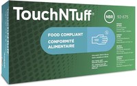 imagen de Ansell TouchNTuff TNT 92-600 Verde 2XG Nitrilo Guantes desechables - Grado Alimento - acabado Liso - Longitud 9 1/2 pulg. - 076490-64508