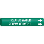 imagen de Bradysnap-On 4145-A Marcador de tubos - 3/4 pulg. to 1 3/8 pulg. - Plástico - Blanco sobre verde - B-915