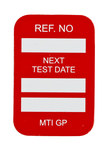 imagen de Brady Microetiqueta MIC-MTIGP R Rojo Vinilo Microinserto de etiqueta - Ancho 1 1/4 pulg. - Altura 1 7/8 pulg. - 14294