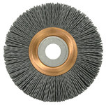 imagen de Weiler Nylox 31255 Wheel Brush - 4 in Dia - Crimped Round Nylon Bristle