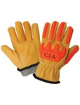 imagen de Global Glove CIA3200 Amarillo/naranja Grande Cuero Grano Cuero vacuno Guante resistente a cortes - cia3200 lg