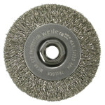 imagen de Weiler 13085 Wheel Brush - 4 in Dia - Crimped Stainless Steel Bristle