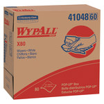 imagen de Kimberly-Clark Wypall X80 Wiper 41048, Hydroknit, - 9.1 in x 16.8 in - White