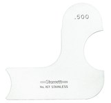 imagen de Starrett Acero Medidor de radio - 167-500