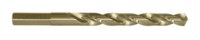 imagen de Cle-Line 1804 19/64 in Heavy-Duty Jobber Drill C10615 - Right Hand Cut - Split 118° Point - Straw Finish - 4.375 in Overall Length - 2.8125 in Spiral Flute - M42 High-Speed Steel - 8% Cobalt - Straigh