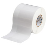 imagen de Brady THT-85-427-2 Rollo de etiquetas troqueladas para impresoras - 2 pulg. x 6 pulg. - Vinilo - Transparente/Blanco - B-427