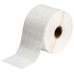 imagen de Brady THT-68-498-5-SC Rollo de etiquetas troqueladas para impresoras - 0.5 pulg. x 3/4 pulg. - Vinilo - Blanco - B-498