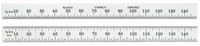 imagen de Starrett Acero totalmente flexible Regla de acero totalmente flexible - longitud de 150mm - ancho de 12.7mm - espesor de 0.4 mm - C330-150