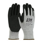 imagen de PIP G-Tek PolyKor 16-655 Salt & Pepper Large Cut-Resistant Gloves - ANSI A5 Cut Resistance - Nitrile Palm & Fingers Coating - 10 in Length - 16-655/L