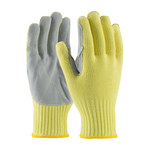imagen de PIP Kut Gard 09-K300LP Gray/Yellow Large Cowhide Cut-Resistant Gloves - ANSI A4 Cut Resistance - 10 in Length - 09-K300LP/L