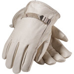 imagen de PIP 68-158 White Large Grain Cowhide Leather Driver's Gloves - Straight Thumb - 9.7 in Length - 68-158/L