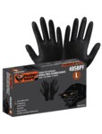imagen de Global Glove Panther-Guard Black Medium Powder Free Disposable Gloves - 9.5 in Length - Smooth Finish - 5 mil Thick - 405BPF-M