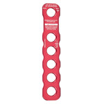 imagen de MSA Placa de terminación SRIW1000 - 5/8 pulg. - Aluminio - Rojo - 25560