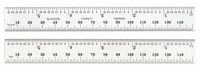 imagen de Starrett Acero templado para muelles Regla de acero - longitud de 6 pulg. (150mm) - ancho de 19mm - espesor de 1.2mm - C636EM-6