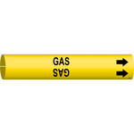 imagen de Bradysnap-On B4067- Marcador de tubos - 1 1/2 pulg. to 2 3/8 pulg. - Plástico - Negro sobre amarillo - B-915