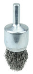 imagen de Weiler Steel Cup Brush - Shank Attachment - 3/4 in Diameter - 0.020 in Bristle Diameter - Brush Style: Controlled Flare - 10307