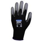imagen de Kimberly-Clark KleenGuard G40 Black 9 Nylon Work Gloves - Polyurethane Full Coverage Coating - 13839