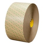 imagen de 3M 9668MP Clear Transfer Tape - 24 in Width x 180 yd Length - 5.2 mil Thick - Polycoated Kraft Paper Liner - 68433
