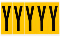 imagen de Brady 1560-Y Etiqueta en forma de letra - Y - Negro sobre amarillo - 1 3/4 pulg. x 5 pulg. - B-946