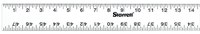 imagen de Starrett Aluminio Regla de aluminio - longitud de 48 pulg. - ancho de 2 pulg. - espesor de.125 pulg - ASE-48