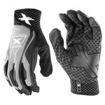 imagen de West Chester Extreme Work LocX-On 89302GY Negro/Gris Mediano Cuero Sintético Cuero Guantes de trabajo - Pulgar montado - Longitud 9 pulg. - 662909-508966