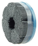 imagen de Weiler Nylox Silicon Carbide Bristle Disc - Medium Grade - Unthreaded Hole Attachment - 7/8 in Center Hole - 6 in Outside Diameter - 0.100 x 0.050 in Bristle Diameter - Banded, Maximum Density - 85901