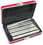 imagen de Starrett Juego de paralelas de acero - longitud de 6 pulg. (150mm) - ancho de 1/2 - 3/4 -1 - 3/8 pulg. (13 - 19 - 25 - 10mm) - espesor de 3/8 - 1/4 pulg. (10 - 6mm) - S384-2Z