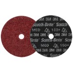 imagen de 3M Scotch-Brite Disco de acondicionamiento de superficies de cambio rápido 67238 - Cerámica con forma de precisión - 7 pulg. - Mediano - 150+