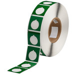 imagen de Brady THTEP-169-593-.5GN Rollo de etiquetas troqueladas para impresoras - 1.8 pulg. x 1.8 pulg. - Poliéster - Verde - B-593