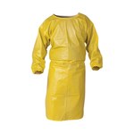 imagen de Kimberly-Clark Kleenguard Bata resistente a productos químicos A70 09830 - 52 pulg. - Amarillo