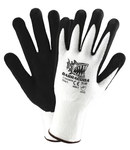 imagen de West Chester Barracuda 713HGWFN White/Black Large Cut & Puncture-Resistant Gloves - ANSI A2 Cut Resistance - Nitrile Foam Palm & Fingers Coating - 9.625 in Length - 713HGWFN/L