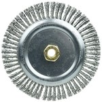 imagen de Weiler Dually 79810 Wheel Brush - 7 in Dia - Knotted - Stringer Bead Stainless Steel Bristle