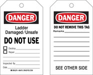 imagen de Brady 86476 Negro/Rojo sobre blanco Poliéster/papel Etiqueta de seguridad del equipo - Ancho 4 pulg. - Altura 7 pulg. - B-837