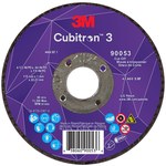 imagen de 3M Cubitron 3 Cut-Off Wheel 90053 - Type 27 (Depressed Center) - 4 1/2 in - Precision Shaped Ceramic Aluminum Oxide - 60+