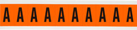 imagen de Brady 6570-A Etiqueta en forma de letra - A - Negro sobre naranja - 7/8 pulg. x 2 1/4 pulg. - B-946