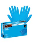 imagen de Global Glove Panther-Guard Azul Grande Nitrilo/Vinilo Guantes desechables - acabado Liso - Longitud 9.5 pulg. - 810033-29340