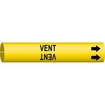 imagen de Bradysnap-On 4148-A Marcador de tubos - 3/4 pulg. to 1 3/8 pulg. - Plástico - Negro sobre amarillo - B-915