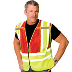 imagen de PIP High-Visibility Vest 302-PSV-RED-NL 302-PSV-RED-NL-2X/5X - Size 2XL to 5XL - Red - 79061