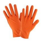 imagen de West Chester 2940 Orange Small Powder Free Disposable Nitrile Glove - Embossed Finish - 7 mil Thick - 2940SM