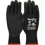 imagen de PIP ATG MaxiFlex Cut 34-1743 Black X-Small Kevlar Cut-Resistant Gloves - Reinforced Thumb - ANSI A4 Cut Resistance - Nitrile Palm & Fingers Coating - 34-1743/XS