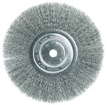 imagen de Weiler 01145 Wheel Brush - 8 in Dia - Crimped Steel Bristle