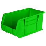 imagen de Akro-mils Akrobin 60 lb Verde Polímero de grado industrial Colgado/Apilado Contenedor de almacenamiento - longitud 14 3/4 pulg. - Ancho 8 1/4 pulg. - Altura 7 pulg. - Compartimientos 1 - 30240 GREEN