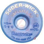 imagen de Chemtronics Soder-Wick #75 Trenza de desoldadura sin fundente - Azul - 0.11 pulg. x 10 pies