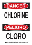 imagen de Brady B-555 Aluminio Rectángulo Señal de advertencia química Blanco - 7 pulg. Ancho x 10 pulg. Altura - Idioma Inglés/Español - 125151