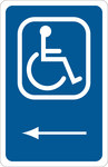 imagen de Brady B-959 Aluminio Rectángulo Señal de acceso al edificio y aparcamiento deshabilitado Azul - 12 pulg. Ancho x 18 pulg. Altura - 91352