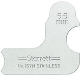 imagen de Starrett Acero Medidor de radio - 167M-5 1/2