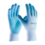 imagen de PIP ATG MaxiFlex 34-824 Blue Large Lycra/Nylon Work Gloves - EN 388 1 Cut Resistance - Nitrile Palm & Over Knuckles Coating - 8.7 in Length - 34-824/L