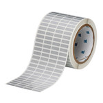 imagen de Brady THT-1-435-10 Rollo de etiquetas troqueladas para impresoras - 0.75 pulg. x 0.25 pulg. - Poliéster - Plateado - B-435